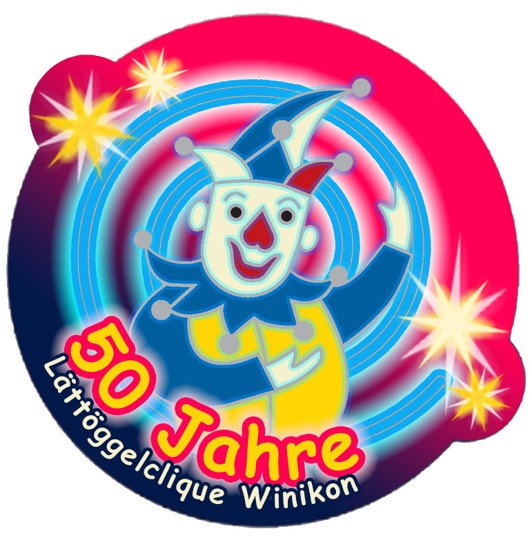 Originales Vereinsmotiv der Lättöggelclique